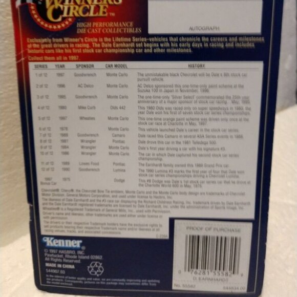 Winner's Circle #3 Dale Earnhardt 1995 Goodwrench Chevy Lifetime Series #3 of 12 - Picture 4 of 6